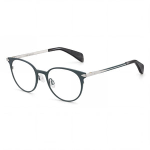Rag & Bone Rnb 3011 Green Round Eyeglasses for Women, Titanium frame