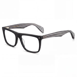 Rag & Bone Rnb 7001 Dark Gray Rectangle Eyeglasses for Men, Plastic frame