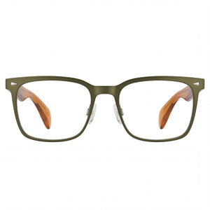 Rag & Bone Rnb 7002 Rectangle Eyeglasses for Men — front view, Metal