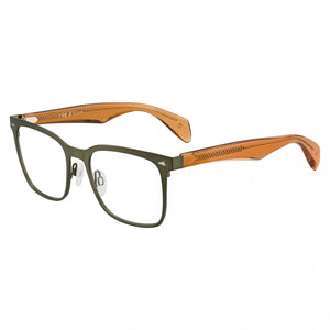 Rag & Bone Rnb 7002 Green Rectangle Eyeglasses for Men, Metal frame