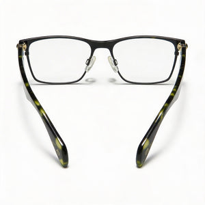 Rag & Bone Rnb 7009 Rectangle Eyeglasses for Men — front view, Metal