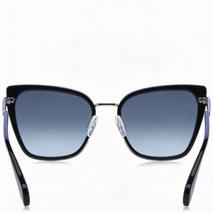 Rag & Bone Rnb1057/G/S Square Sunglasses for Women — interior view, Non-Polarized lens detail