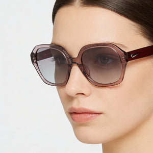 Rag & Bone Rnb1063/s Square Sunglasses Women — side view, Non-Polarized Grey lens