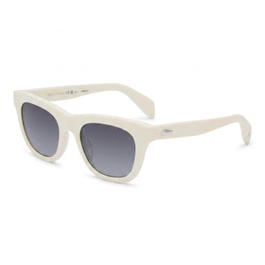 Rag & Bone RNB1086/S White Square Sunglasses Unisex, Dark Grey Shaded lens