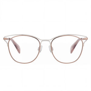 Rag & Bone Rnb3019 Cat Eye Eyeglasses for Women — front view, Alloy Steel