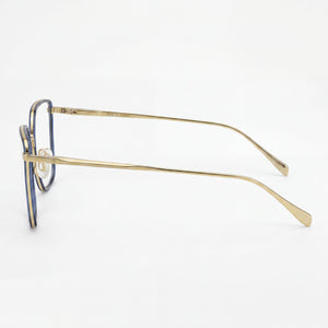 Rag & Bone Rnb3028 Square Eyeglasses for Women — front view, Stainless Steel