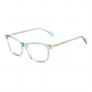 Rag & Bone Rnb3031 Green Rectangle Eyeglasses for Women, Acetate frame