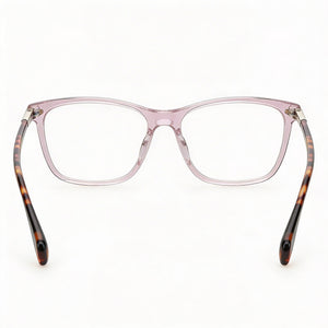 Rag & Bone Rnb3031 Rectangle Eyeglasses Women — side view, Nude Acetate temples