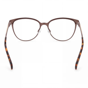 Rag & Bone RNB3032 Cat Eye Eyeglasses for Women — interior view, Polycarbonate demo lenses