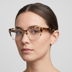 Rag & Bone Rnb3039 Square Eyeglasses for Women — interior view, Polycarbonate demo lenses