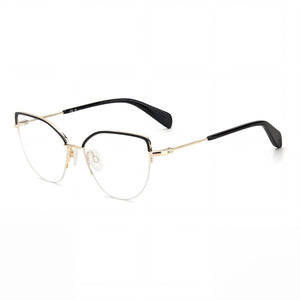 Rag & Bone RNB3042/G Black Cat Eye Eyeglasses for Women, Plastic frame
