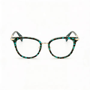 Rag & Bone Rnb3051/g Square Eyeglasses for Women — front view, Metal
