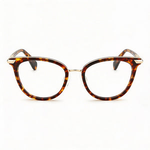 Rag & Bone Rnb3051/g Cat Eye Eyeglasses for Women — front view, Metal