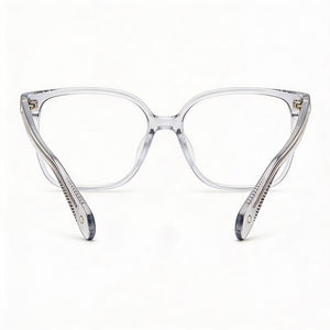 Rag & Bone RNB3053 Oval Eyeglasses Unisex — side view, Transparent Eco oil temples