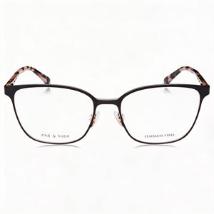 Rag & Bone Rnb3058/g Rectangle Eyeglasses for Women — front view, Alloy Steel