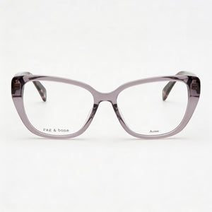 Rag & Bone Rnb3061 Rectangle Eyeglasses for Women — front view, Acetate