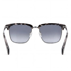 Rag & Bone RNB5034/G/S Square Sunglasses Women — side view, Non-Polarized Dark Gray Gradient lens