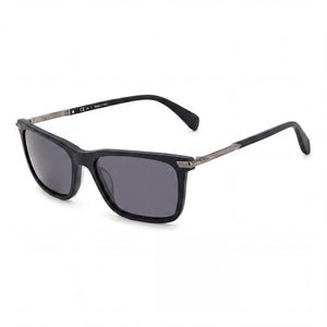 Rag & Bone Rnb5042/s Black Rectangle Sunglasses for Men, Matt Black lens
