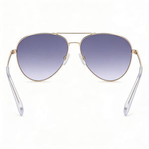 Rag & Bone RNB5052/G/S Aviator Sunglasses Unisex — side view, Non-Polarized Grey lens