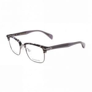 Rag & Bone RNB7038/G Black Grey Havana Rectangle Eyeglasses for Men, Metal frame