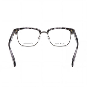 Rag & Bone RNB7038/G Rectangle Eyeglasses Men — side view, Gray Metal temples
