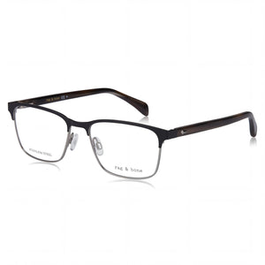 Rag & Bone Rnb7051/g Black Rectangle Eyeglasses for Men, Alloy Steel frame