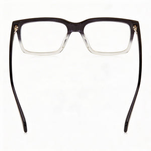 Rag & Bone Rnb7053/g Rectangle Eyeglasses Men — side view, Black Plastic temples