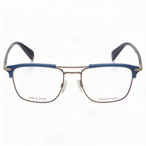 Rag & Bone Rnb7055/g Rectangle Eyeglasses for Women — front view, Alloy Steel