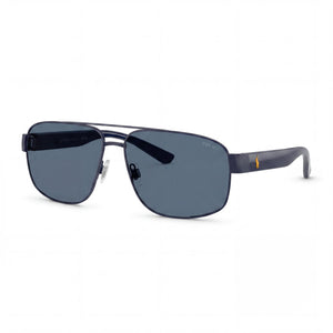 Ralph Lauren Ph3156 Blue Rectangle Sunglasses for Women, Dark Blue lens
