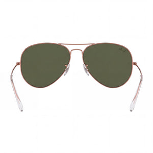 Ray-Ban 0RB3025 Aviator Sunglasses for Women — front view, Metal frame