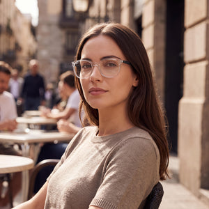 Ray-Ban RY1598 Transparent Eyeglasses Unisex — lifestyle wear, long study sessions and exam periods