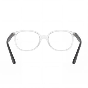 Ray-Ban RY1598 Square Eyeglasses Unisex — side view, Transparent Propionate temples