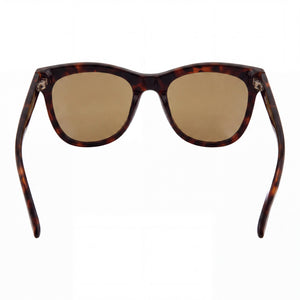 Revo Re 1069 Leigh Cat Eye Sunglasses Women — side view, Polarized Champagne lens