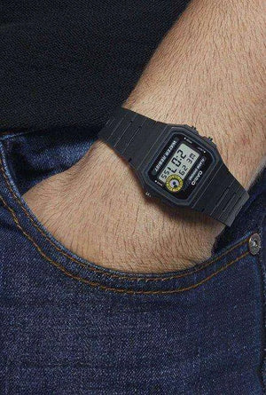 buy Casio Men's F94WA-8 Core Digital Quartz Watch, Black Resin Strap