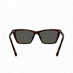 Saint Laurent Cat Eye Sunglasses Women — side view, Polarized Silver lens