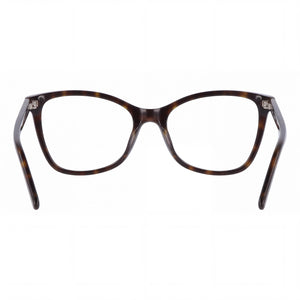 Saint Laurent JERRY SL 478 Square Eyeglasses Women — side view, Havana Acetate temples