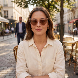 Saint Laurent SL 181 Loulou-020 Beige Sunglasses Women — outdoor wear, Nude Brown Non-Polarized lens