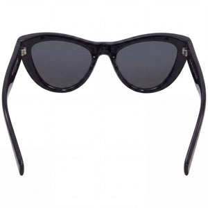 Saint Laurent SL 676 Cat Eye Sunglasses Women — side view, Non-Polarized Black lens