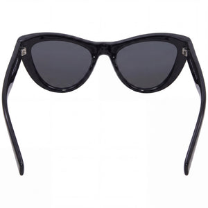 Saint Laurent SL 676 Cat Eye Sunglasses Women — side view, Non-Polarized Black lens