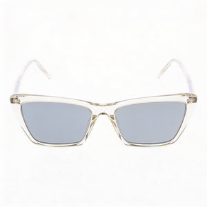 Saint Laurent Sl 737 Mica Thin-004 Cat Eye Sunglasses for Women — front view, Beige frame