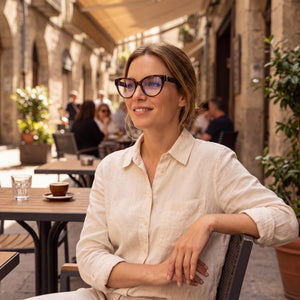 Saint Laurent SL M34-005 Havana Eyeglasses Women — lifestyle wear, classroom teaching and lecture halls