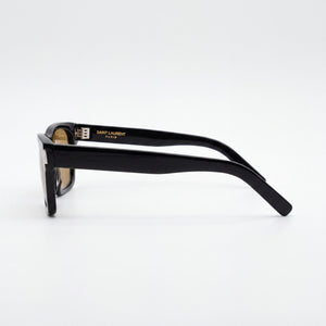 Saint Laurent sl402-30009329-010 Square Sunglasses Unisex — front view, Metal frame