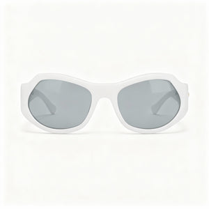 Salvatore Ferragamo SF1078S Oval Sunglasses for Women — front view, Plastic frame