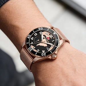 Seapro Men's Watch — side view, Stainless Steel case 40mm