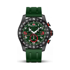 Seapro Green Dial Stainless Steel Men's Watch, 44mm