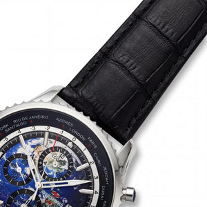 Seapro Meridian World Timer Men's Watch — side view, Stainless Steel case 40mm