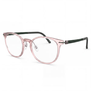 Silhouette 2938 Transparent Round Eyeglasses for Men, Acetate frame