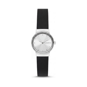 Skagen Freja Lille Black Dial Stainless Steel Women's Watch, 26mm