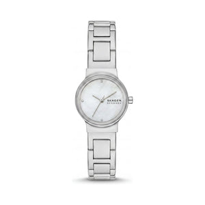 Skagen Freja Lille White Dial Stainless Steel Women's Watch, 26mm