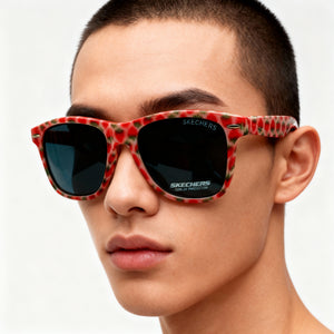 Skechers Square Sunglasses Unisex — side view, Non-Polarized Black lens
